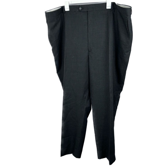 Jones New York Trouser Suit Pants Solid Pinstripe Button Hook & Eye Zip Closure - Picture 1 of 9